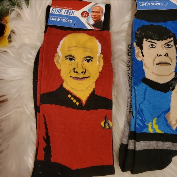 4 pairs of men’s Star Trek socks sz 10-13 New - Picture 4 of 4